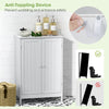 3-Tier Bathroom Storage Cabinet Freestanding Storage Organizer Cabinet White