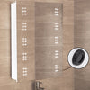 Electric LED Illuminated Bathroom Mirror Cabinet Sensor Socket Clock Demisting