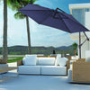 4 Size&5 Color Patio Parasol Sunshade Outdoor Canopy Tilt Crank Garden Umbrella