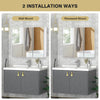 Wall-Mounted Bathroom Mirror Cabinet 3 Door Storage Cupboard Adjustable Shelves