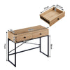 Console Table 2 Drawer Wooden Shelf Hallway Storage Side Desk Furniture Bedroom
