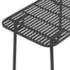 Outdoor Dining Table Metal Slatted Garden Patio Tables Bbq Drinks Serving Table