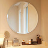 Frameless Unframed Bevel Glass Bathroom Mirror With Self Adhesive Sticker&Glue