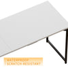 Flamaker 80/100cm Office Desk Computer Desk Home Office Workstation Metal Frame