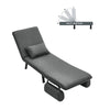 Futon Folding Single Sofa Bed 3-in-1 Sofa Recliner Lounger Accent Chair Armchair