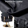 Adjustable Barber Chair Faux Leather Swivel Hydraulic Salon Chairs with Footrest