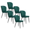 Set of 6 Dining Chairs, Kitchen Chairs, Living Room Chair with Upholstered Seat