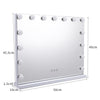 15 LED Hollywood Vanity Makeup Mirror Table Wall Lighted Mirror 58x45cm Light Up