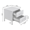 Metal Storage Cabinet 2 Drawers Filing Cabinet Office Under Desk Files Cabinets
