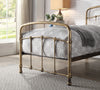 Luxury Antique Brass Metal Bed Frame Vintage Industrial Style | Double King Size
