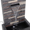 Outdoor Water Feature Fountains Electric Plug-In Resin Garden Cascading Fountain