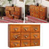 Desktop Wooden Jewelry Box Chest Drawers Cabinet Small Trinket Case Storage Unit