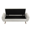 Upholstered Linen Footstool Storage Bench Chair Ottoman Pouffe Seat Stool Box UK