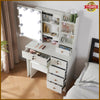Vanity Makeup Desk Stool Set Dressing Table With 10 LED lights Mirror Drawers