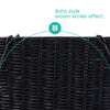 Storage Baskets Resin Wicker Woven Hamper Box Organiser Stairs Laundry UK