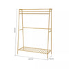 Bamboo Wooden Clothes Rail Hat Rack Open Wardrobe Garment Hanging Display Stand