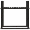 Camerina Firewood Rack Black 110x35x108.5 Solid Wood Pine,Firewood R8A5
