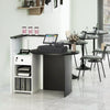 Reception Desk Front Counter Desk w/ Lockable Drawer Checkout Table w/ Shelf
