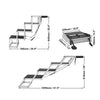 Dog Stair for Cars 4-step Folding Dog Steps Aluminum Loads up to 150 lbs