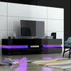Modern 69.7 inch TV Stand TV Unit Cabinet Entertainment Center RGB LED Lights