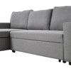 3 Seater Corner Sofa Bed Hidden Storage Convertible Pull Out -L Shaped Sofa Bed