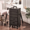Rolling 4 in 1 Makeup Trolley Beauty Trolley Case w/Drawers Hairdressing Case