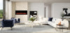 2025 50 INCH WIDE LED FLAMES BLACK GLASS TRUFLAME™ WALL MOUNTED ELECTRIC FIRE