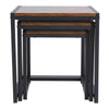 Square Modern Nesting Lounge Coffee Table Nightstand Metal Frame Nest End Tables