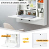 Wall-mounted Computer Desk Space Saving Floating Writing Desk Laptop Workstation
