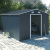 XXXL Apex Rooftop Steel Garden Shed Free Base Outdoor Storage Large Tool Room