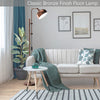 Industrial Floor Lamp Metal Free-standing Light Adjustable Height 180° Lampshade