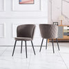 Dining Chairs Set of 2/4 Velvet Kitchen Chairs with Metal Legs