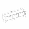 Kara Modern Large TV Stand with Storage - Grey & Wallnut