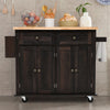 Kitchen Island Storage Trolley Rolling Cart Shelves Cupboard Cabinet Drawer Home