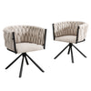 Swivel Accent Chair Set of 2 for Living Room Office Modern Armchair Dining Chair