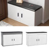 2 Door Shoe Cabinet Bench Storage Cupboard Wooden Stand Shoes Rack Footwear Unit