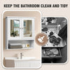 BRIEFNESS Modern Wall-Mounted Bathroom Vanity with Double Mirrors, Waterproof MD