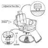 Barber Chair Beauty Salon Hair Cut Hairdressing Shaving Chair for Barbershop NEW