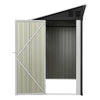BIRCHTREE 4x10ft Lean To Garden Shed Metal Storage House Pent Roof Anthracite