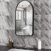 XL Round/Arched/Square Metal Frame Mirror Industrial Wall Vanity Makeup Bathroom