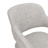 2X Grey Kitchen Dining Chairs Upholstered Lounge Living Room with Arms &Backrest