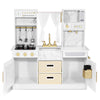 Kids Wooden Playset Deluxe Pretend Kitchens Cooking Toy Set Light Large