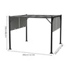 Outdoor Pergola Garden Awning Gazebo Canopy Party Barbecue Shelter Furniture
