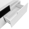Modern 70 inch TV Stand Media Console Table Cabinet w/ Storage Drawer LED Light
