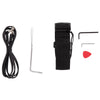 Glarry Electric Guitar 5 Way Rosewood Fire Flame Switch Pickup Full Set Black