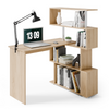 MONDEER Computer Desk Corner Desk Office 360° Adjustable Shelve L-Shaped