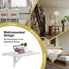 Wall Mounted Folding Table Home 80cm Drop-Leaf Floating Writing Desk Side Table