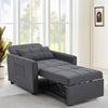 3-in-1 Single Sofa Bed Recliner Armchair Sleeper Chair Bed Chaise Longue Lounger
