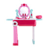 Girl Pink Vanity Table Children Kids Dressing Mirror Makeup Toy Pretend Play Set