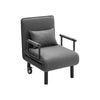 Adjustable Folding Single Sofa Chair Bed Lounge Sleeper Sofas Metal Leg W/Castor
